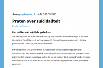 Praten over suïcidaliteit