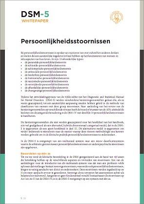 Gratis whitepaper DSM-5: Persoonlijkheidsstoornissen