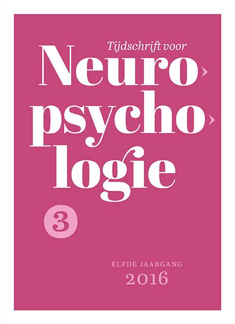 Nieuw nummer Tijdschrift voor Neuropsychologie verschenen