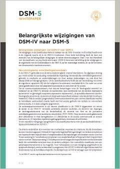 Gratis whitepaper DSM-5: Belangrijkste wijzigingen van DSM-IV naar DSM-5